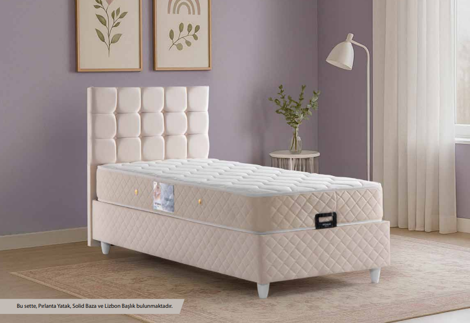 Elmas Baza + Başlık + Yatak