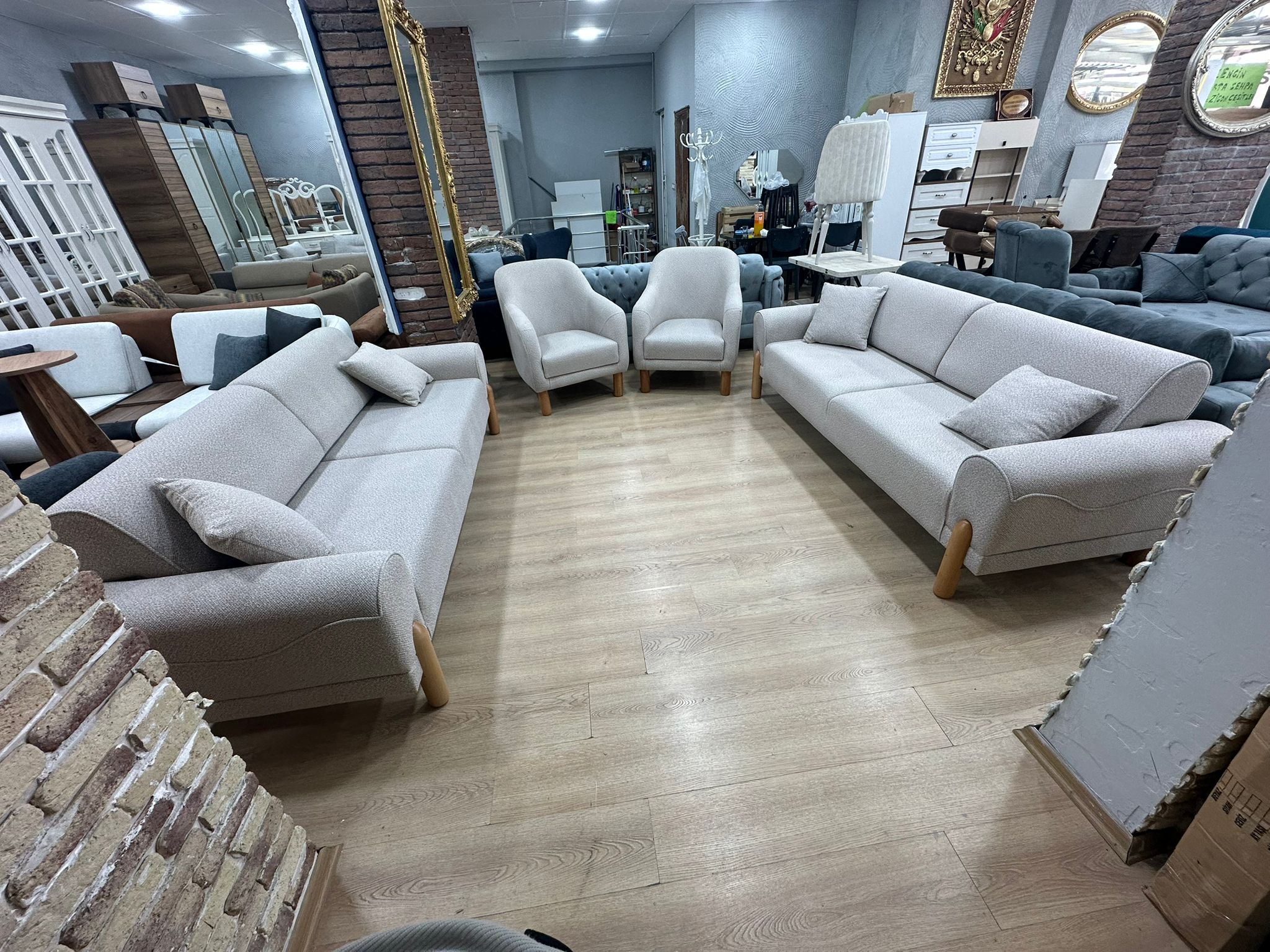 Bohem Koltuk Takımı 3+3+1+1 - Görsel 2